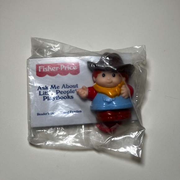 Fisher-Price Other - Very Rare Promotional Fisher Price Little People Cowboy Name Tag Lanyard/Clip